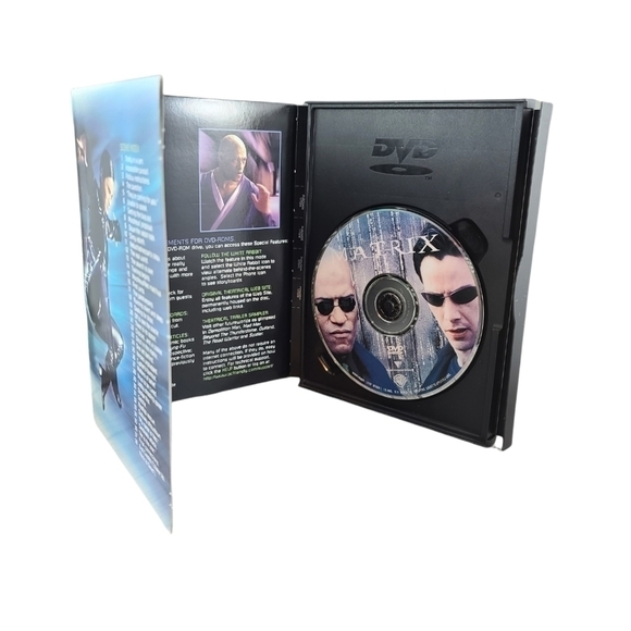 MATRIX (DVD, 1999) Keanu Reeves, Laurence Fishburne & Carrie Ann Moss - Picture 3 of 3